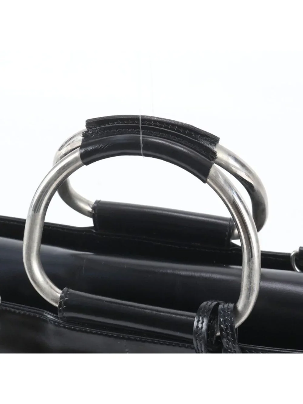 Gucci 5 Leather Handbag Tote Black